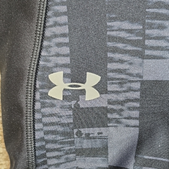 Under Armour Capri Leggings Athletic Running‎ Workout Pockets Black Size Sm - Picture 5 of 6